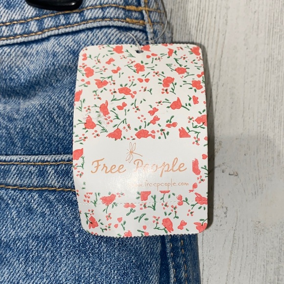 0909 Free People Blue Denim Jeans by Thirty-One - Picture 3 of 5